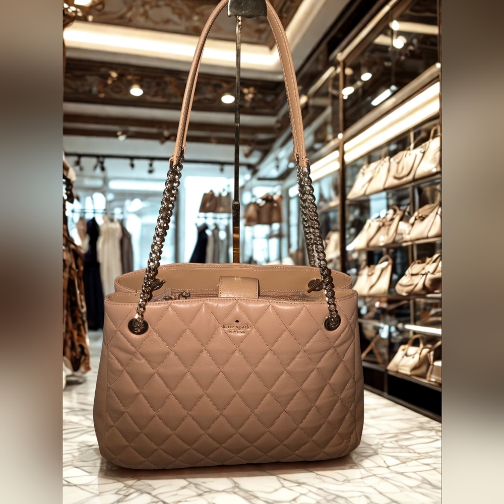 Kate Spade Carey Quilted Tote In Tiramisu